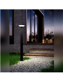 RIGOSA Schwarze LED-Außenleuchte 10W 3000K 1100lm IP44