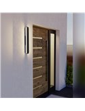 Aplique LED Außen VASCELLA Negro 60cm 10,5W CCT 2700-6500K 1400lm IP44