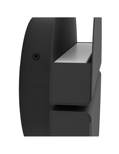 Aplique Außen LED VASCELLA Negro Ø18cm 5W CCT 2700-6500K 600lm IP44