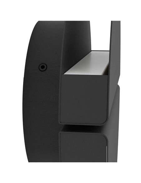 Aplique Außen LED VASCELLA Negro Ø18cm 5W CCT 2700-6500K 600lm IP44