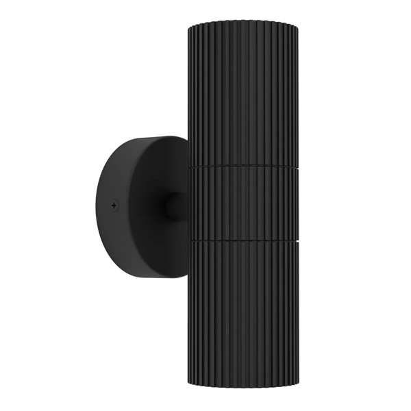 TOMELLOSO Außenwandleuchte, Schwarz und Transparent, 2xGU10, IP44