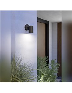 Applique murale extérieure TOMELLOSO noire GU10 28W IP44 (non incluse) 2