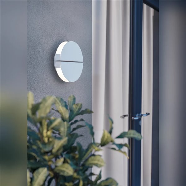 Aplique Außen-LED VASCELLA negro Ø18cm 5W CCT 2700-6500K 600lm IP44
