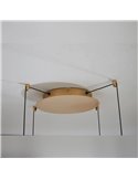 OASIS 54W Gold LED-Pendelleuchte mit 4 Leuchten, 3000K dimmbar, TRIAC, 1890Lm