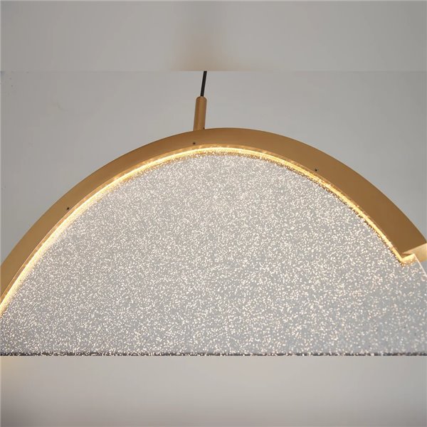 Suspension LED OASIS 54W dorée à 4 ampoules, 3000K, dimmable TRIAC, 1890 lm