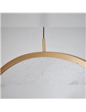 OASIS 40W Gold LED-Pendelleuchte mit 3 Leuchten, 3000K dimmbar, TRIAC, 1400Lm