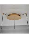 OASIS 40W Gold LED-Pendelleuchte mit 3 Leuchten, 3000K dimmbar, TRIAC, 1400Lm
