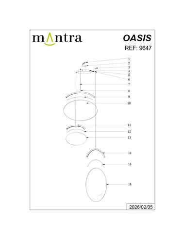 OASIS 40W Gold LED-Pendelleuchte mit 3 Leuchten, 3000K dimmbar, TRIAC, 1400Lm