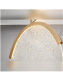 OASIS 40W Gold LED-Pendelleuchte mit 3 Leuchten, 3000K dimmbar, TRIAC, 1400Lm