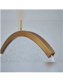 OASIS 12W Gold Ovale LED-Pendelleuchte, Ø39 cm, 3000K Dimmbar TRIAC, 420Lm