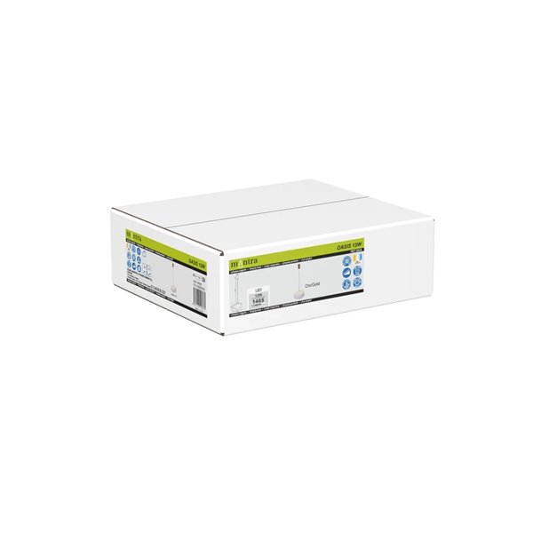 OASIS 12W Gold Ovale LED-Pendelleuchte, Ø39 cm, 3000K Dimmbar TRIAC, 420Lm