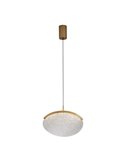 OASIS 12W Gold Ovale LED-Pendelleuchte, Ø39 cm, 3000K Dimmbar TRIAC, 420Lm