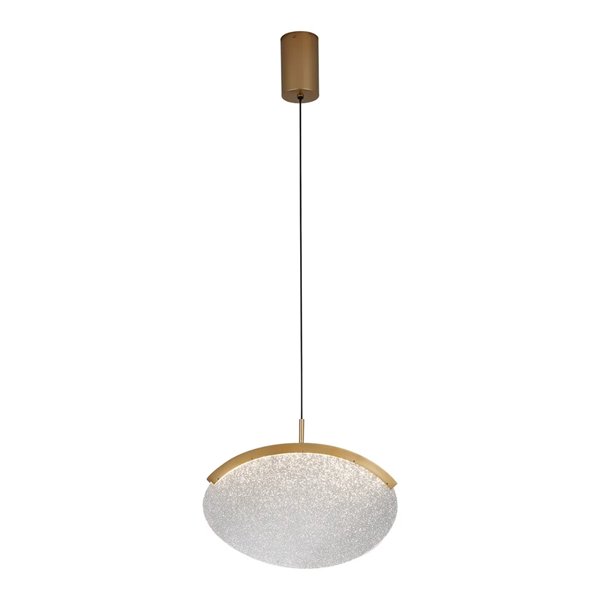 OASIS 12W Gold Ovale LED-Pendelleuchte, Ø39 cm, 3000K Dimmbar TRIAC, 420Lm