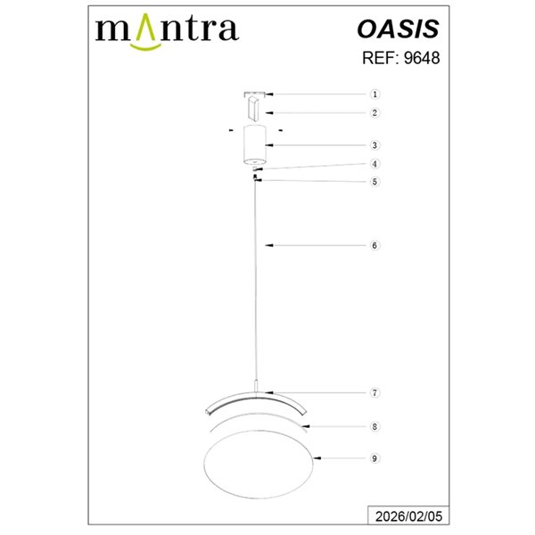 Suspension LED ovale dorée OASIS 12 W, Ø 39 cm, 3000 K, dimmable TRIAC, 420 lm