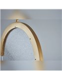 OASIS 12W Gold LED-Pendelleuchte, länglich, Ø24,5 cm, 3000K dimmbar (TRIAC), 420 lm