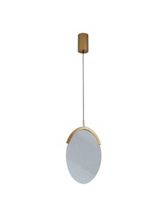 OASIS 12W Gold LED-Pendelleuchte, länglich, Ø24,5 cm, 3000K dimmbar (TRIAC), 420 lm 2