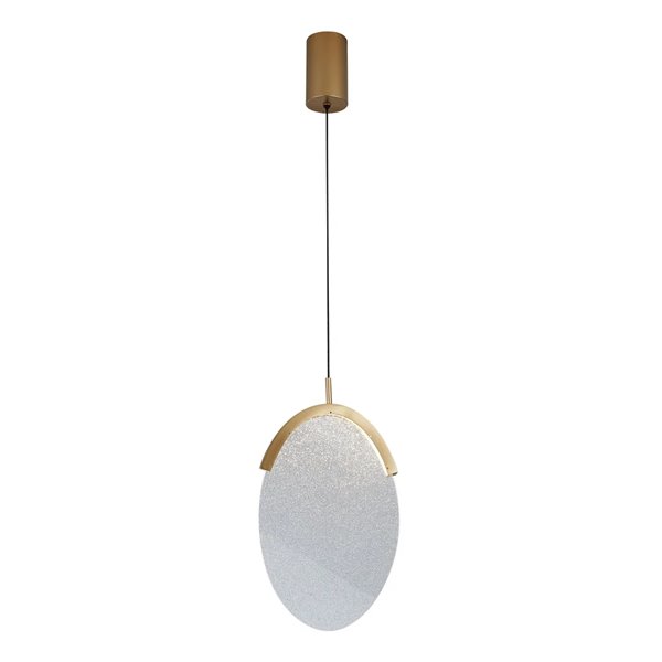 OASIS 12W Gold LED-Pendelleuchte, länglich, Ø24,5 cm, 3000K dimmbar (TRIAC), 420 lm