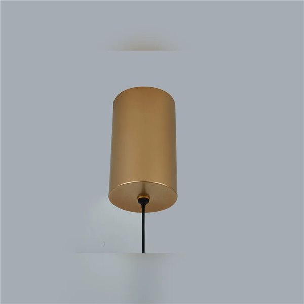 Luminária pendente alongada OASIS 12W Gold LED, Ø24,5 cm, TRIAC dimerizável 3000K, 420 lúmens