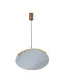 OASIS 15W Gold LED-Pendelleuchte, Ø63,5 cm, 3000K dimmbar (TRIAC), 525Lm, längliches Design