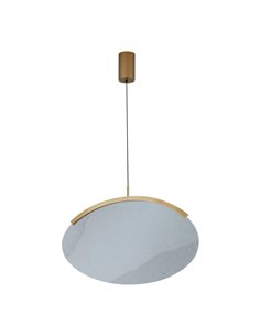 OASIS 15W Gold LED-Pendelleuchte, Ø63,5 cm, 3000K dimmbar (TRIAC), 525Lm, längliches Design 2