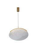 OASIS 15W Gold LED-Pendelleuchte, Ø63,5 cm, 3000K dimmbar (TRIAC), 525Lm, längliches Design