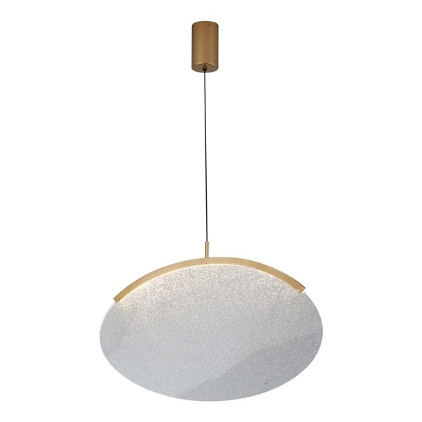 OASIS 15W Gold LED-Pendelleuchte, Ø63,5 cm, 3000K dimmbar (TRIAC), 525Lm, längliches Design