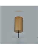 OASIS 15W Gold LED-Pendelleuchte, Ø63,5 cm, 3000K dimmbar (TRIAC), 525Lm, längliches Design