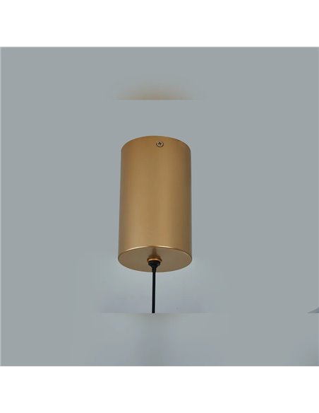 OASIS 15W Gold LED-Pendelleuchte, Ø63,5 cm, 3000K dimmbar (TRIAC), 525Lm, längliches Design