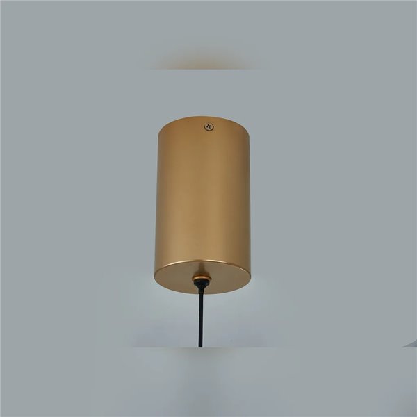 OASIS 15W Gold LED-Pendelleuchte, Ø63,5 cm, 3000K dimmbar (TRIAC), 525Lm, längliches Design