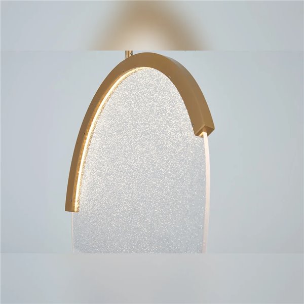 OASIS 15W Gold LED-Pendelleuchte, Ø39 cm, 3000K dimmbar (TRIAC), 525 lm, Kompaktes Design