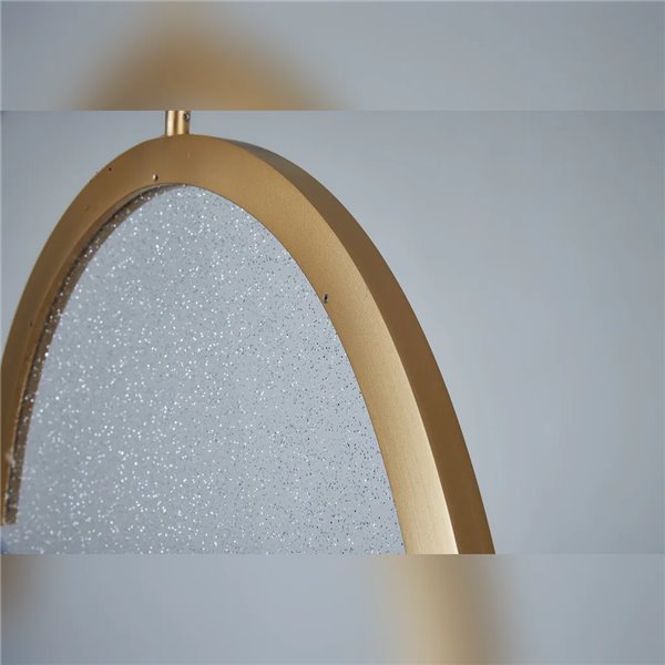 Suspension LED OASIS 15 W dorée, Ø 39 cm, 3000 K, dimmable TRIAC, 525 lm, design compact