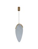 OASIS 15W Gold LED-Pendelleuchte, Ø39 cm, 3000K dimmbar (TRIAC), 525 lm, Kompaktes Design