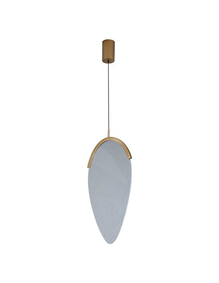 OASIS 15W Gold LED-Pendelleuchte, Ø39 cm, 3000K dimmbar (TRIAC), 525 lm, Kompaktes Design