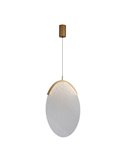 Suspension LED OASIS 15 W dorée, Ø 39 cm, 3000 K, dimmable TRIAC, 525 lm, design compact