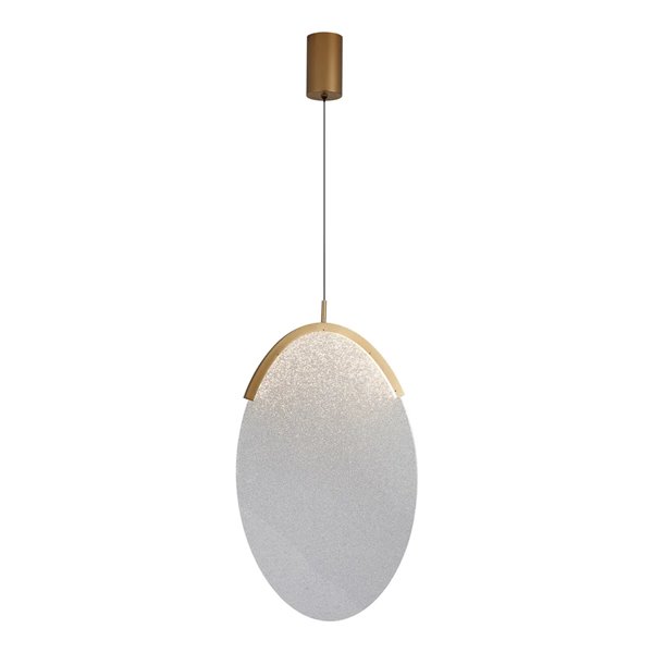 OASIS 15W Gold LED-Pendelleuchte, Ø39 cm, 3000K dimmbar (TRIAC), 525 lm, Kompaktes Design