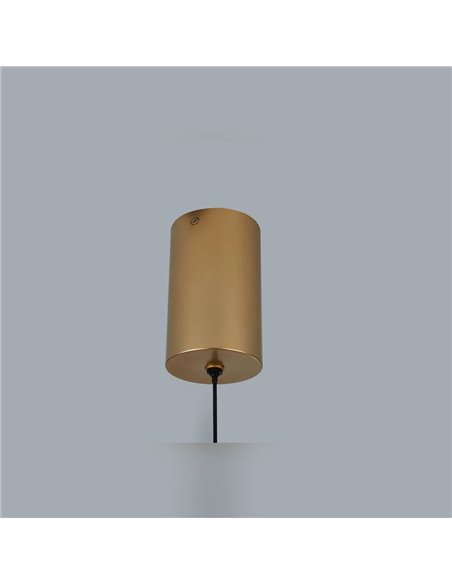 Colgante LED 15W dorado OASIS Ø39 cm, 3000K regulable TRIAC 525Lm diseño compacto