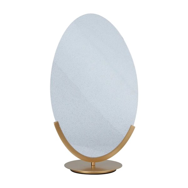 Luminária de mesa LED OASIS 15W dourada, Ø39 cm, 3000K 525 lúmens, design grande