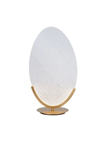 OASIS 15W Gold LED-Tischleuchte, Ø39 cm, 3000K 525Lm, Großformatiges Design