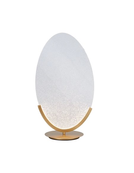 OASIS 15W Gold LED-Tischleuchte, Ø39 cm, 3000K 525Lm, Großformatiges Design