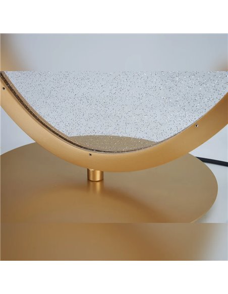 OASIS 15W Gold LED-Tischleuchte, Ø39 cm, 3000K 525Lm, Großformatiges Design