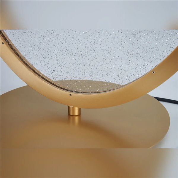 Lampe de table LED OASIS 15 W dorée, Ø 39 cm, 3000 K, 525 lm, grand format