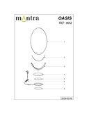 OASIS 15W Gold LED-Tischleuchte, Ø39 cm, 3000K 525Lm, Großformatiges Design