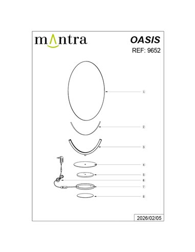 OASIS 15W Gold LED-Tischleuchte, Ø39 cm, 3000K 525Lm, Großformatiges Design
