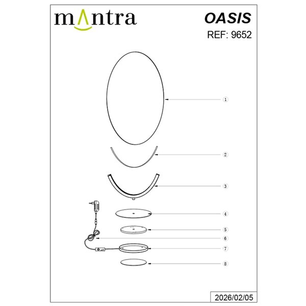 Lampe de table LED OASIS 15W dorée, Ø39 cm, 3000K, 525 lm, grand format
