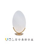 OASIS 15W Gold LED-Tischleuchte, Ø39 cm, 3000K 525Lm, Großformatiges Design