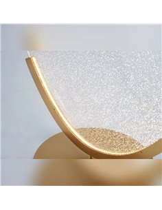 OASIS 15W Gold LED-Tischleuchte, Ø39 cm, 3000K 525Lm, Großformatiges Design 2