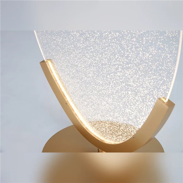 Lampe de table LED OASIS 12 W dorée, Ø 24,5 cm, 3000 K, 420 lm, design compact