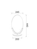 OASIS 12W Gold LED-Tischleuchte Ø24,5 cm, 3000K 420Lm Kompaktes Design