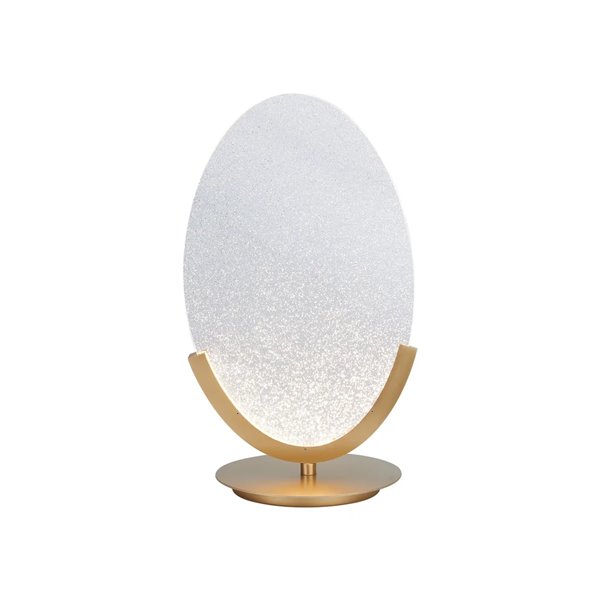 Lámpara sobremesa LED 12W dorada OASIS Ø24,5 cm, 3000K 420Lm diseño compacto