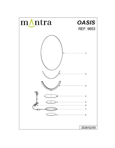 Lámpara sobremesa LED 12W dorada OASIS Ø24,5 cm, 3000K 420Lm diseño compacto